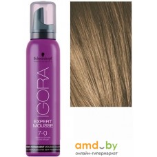 Оттеночный бальзам Schwarzkopf Professional Igora Expert Mousse Semi-Permanent Color 7-0 100 мл