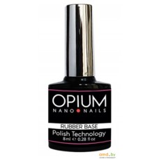 Основа Opium Nano nails Rubber base Каучуковое 30 мл