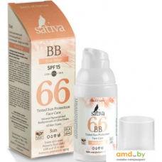 BB-крем Sativa Ухаживающий с тонирующим эффектом 66 Sand Beige SPF15