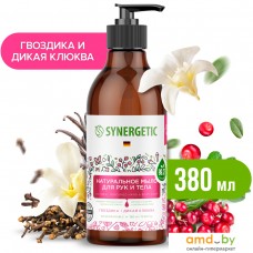 Synergetic Натуральное мыло для рук и тела Гвоздика и дикая клюква 380 мл