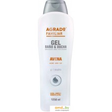 Косметика по уходу за телом Agrado Гель для душа Bath & Shower Gel Oatmeal 1250 мл