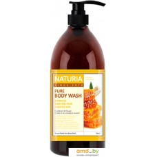 Косметика по уходу за телом Evas Гель для душа Naturia Pure Body Wash Honey & White Lily 750 мл