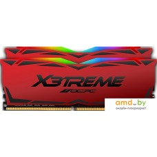 Оперативная память OCPC X3 RGB Red 2x8ГБ DDR4 3200 МГц MMX3A2K16GD432C16RE