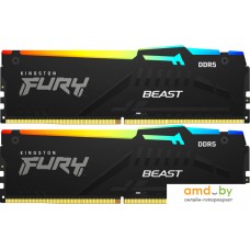 Оперативная память Kingston FURY Beast RGB 2x16ГБ DDR5 5600 МГц KF556C40BBAK2-32