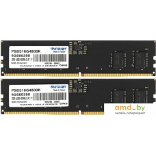 Оперативная память Patriot Signature Line 2x8ГБ DDR5 4800 МГц PSD516G4800K