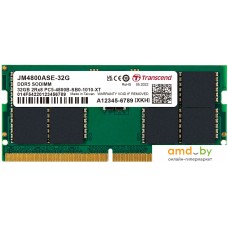 Оперативная память Transcend JetRam 32ГБ DDR5 SODIMM 4800МГц JM4800ASE-32G