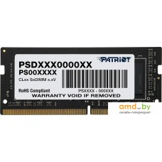 Оперативная память Patriot Signature Line 8GB DDR4 SODIMM PC4-25600 PSD48G320081S