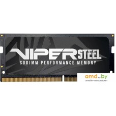 Оперативная память Patriot Viper Steel 8ГБ DDR4 SODIMM 3200 МГц PVS48G320C8S