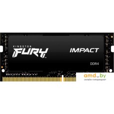 Оперативная память Kingston FURY Impact 16GB DDR4 SODIMM PC4-21300 KF426S15IB1/16