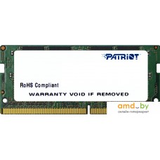 Оперативная память Patriot Signature Line 8GB DDR4 SODIMM PC4-19200 [PSD48G240081S]