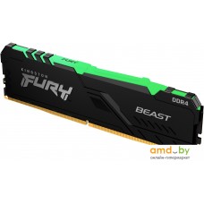 Оперативная память Kingston FURY Beast RGB 16ГБ DDR4 3733 МГц KF437C19BB12A/16