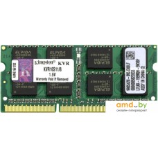 Оперативная память Kingston ValueRAM 8GB DDR3 SO-DIMM PC3-12800 (KVR16S11/8)