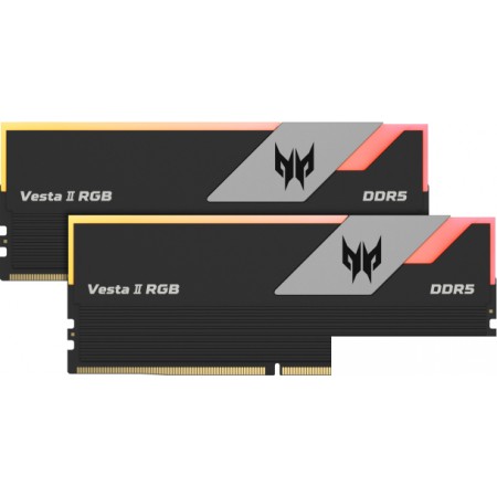 

Оперативная память Acer Predator Vesta II RGB 2x16ГБ DDR5 6000 МГц BL.9BWWR.327, Predator Vesta II RGB 2x16ГБ DDR5 6000 МГц BL.9BWWR.327