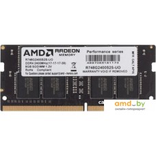 Оперативная память AMD Radeon R7 Performance 8GB DDR4 SODIMM PC4-19200 R748G2400S2S-UO