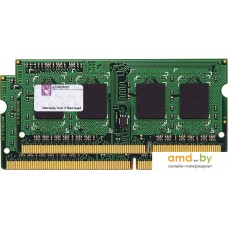 Оперативная память Kingston ValueRAM 2x4GB KIT DDR3 SO-DIMM PC3-10600 (KVR13S9S8K2/8)