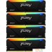 Оперативная память Kingston FURY Beast RGB 4x32ГБ DDR4 3600 МГц KF436C18BB2AK4/128. Фото №2