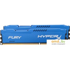 Оперативная память HyperX Fury Blue 2x4GB KIT DDR3 PC3-10600 HX313C9FK2/8