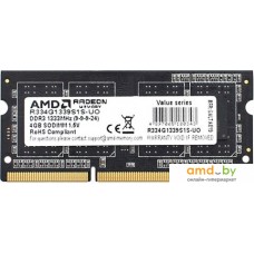 Оперативная память AMD Radeon R3 Value Series 2GB DDR3 SODIMM PC3-10600 R332G1339S1S-U