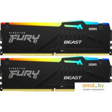 Оперативная память Kingston FURY Beast RGB 2x16ГБ DDR5 6000 МГц KF560C30BBEAK2-32