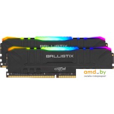 Оперативная память Crucial Ballistix RGB 2x32GB DDR4 PC4-25600 BL2K32G32C16U4BL