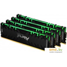 Оперативная память Kingston FURY Renegade RGB 4x32GB DDR4 PC4-25600 KF432C16RBAK4/128