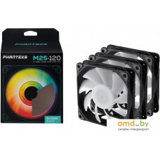 Набор вентиляторов Phanteks M25-120 D-RGB PH-F120M25_DRGB_PWM_BK01_3P