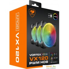 Набор вентиляторов Cougar Vortex VX120 CF-VX12HB3-RGB