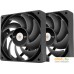 Набор вентиляторов Thermaltake ToughFan 12 Pro 2-Fan Pack CL-F159-PL12BL-A. Фото №1