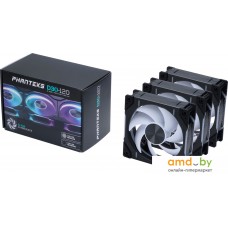 Набор вентиляторов Phanteks D30-120 D-RGB Regular Black Triple PH-F120D30_DRGB_PWM_BK01_3P