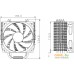 Кулер для процессора DeepCool GAMMAXX 400 DP-MCH4-GMX400WH. Фото №12