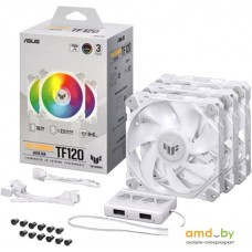 Набор вентиляторов с контроллером ASUS TUF Gaming TF120 ARGB Triple Fan Kit White Edition