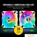 Вентилятор для корпуса Corsair iCUE QL120 RGB White Triple Pack CO-9050104-WW. Фото №5