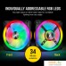 Вентилятор для корпуса Corsair iCUE QL120 RGB Triple Pack CO-9050098-WW. Фото №5