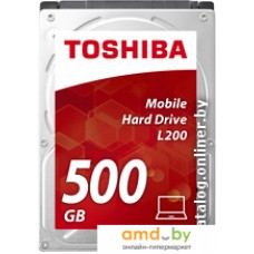 Жесткий диск Toshiba L200 Slim 500GB [HDWK105UZSVA]