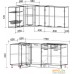 Готовая кухня Интерлиния Мила 12x18 без столешницы (белый платинум/дуб серый). Фото №2