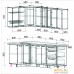 Готовая кухня Интерлиния Мила Пластик 1.2x2.1 (капучино глянец/опал светлый). Фото №2