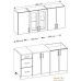 Готовая кухня Senira Вяселка 2/1 1.6м + шкаф настенный В-083. Фото №2