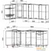 Готовая кухня Интерлиния Мила 12x19 без столешницы (серебристый/антрацит). Фото №2