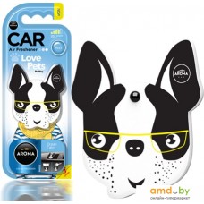 Автохимия и автокосметика для салона Aroma Car Ароматизатор полимерный Love Pets Dog Ocean Calm 92565