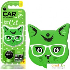 Автохимия и автокосметика для салона Aroma Car Ароматизатор полимерный Love Pets Cat Fancy Green 92570