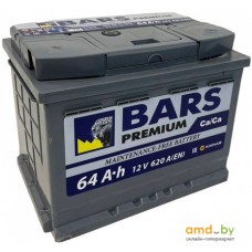 Автомобильный аккумулятор BARS Premium 64 L+ (64 А·ч)