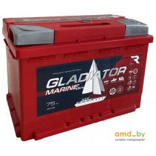 Лодочный аккумулятор Gladiator Marine 75 R+ (75 А·ч)