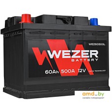 Автомобильный аккумулятор Wezer WEZ60500L (60 А·ч)