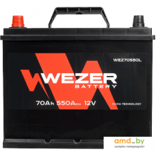 Автомобильный аккумулятор Wezer WEZ70550L (70 А·ч)