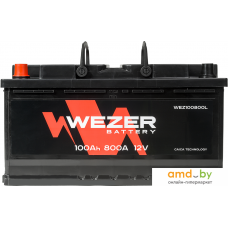 Автомобильный аккумулятор Wezer WEZ100800L (100 А·ч)