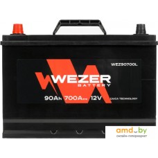 Автомобильный аккумулятор Wezer WEZ90700L (90 А·ч)