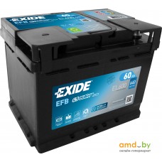 Автомобильный аккумулятор Exide Start-Stop EFB EL600 (60 А·ч)