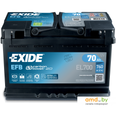 Автомобильный аккумулятор Exide Start-Stop EFB EL700 (70 А·ч)