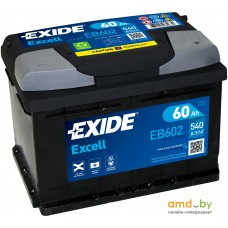 Автомобильный аккумулятор Exide Excell EB602 (60 А·ч)