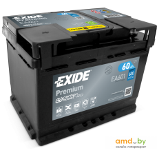 Автомобильный аккумулятор Exide Premium EA601 (60 А·ч)